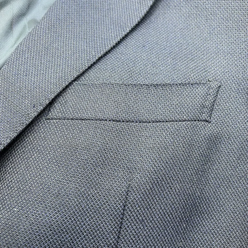 Ermenegildo Zegna Su Misura Pure‎ Wool Navy Pinstripe Jacket Blazer 42R